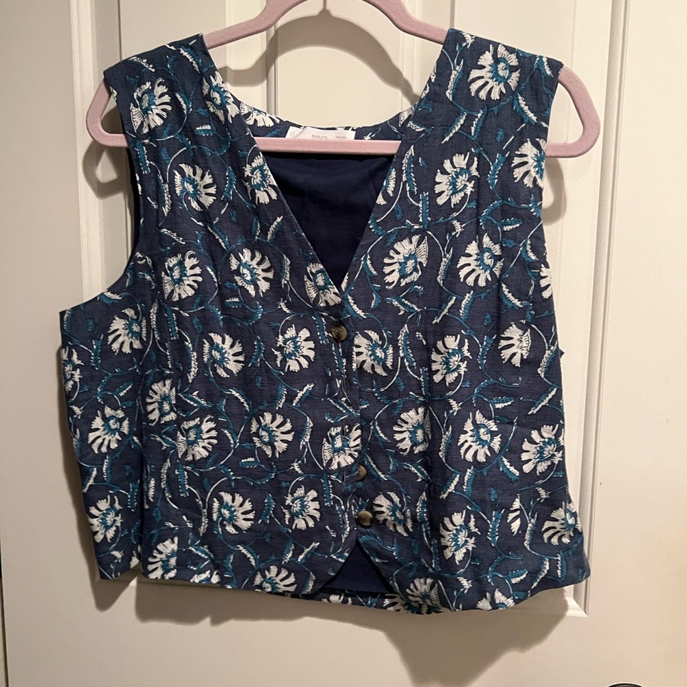Mango flower vest worn twice